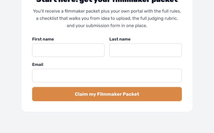 The short film competition site